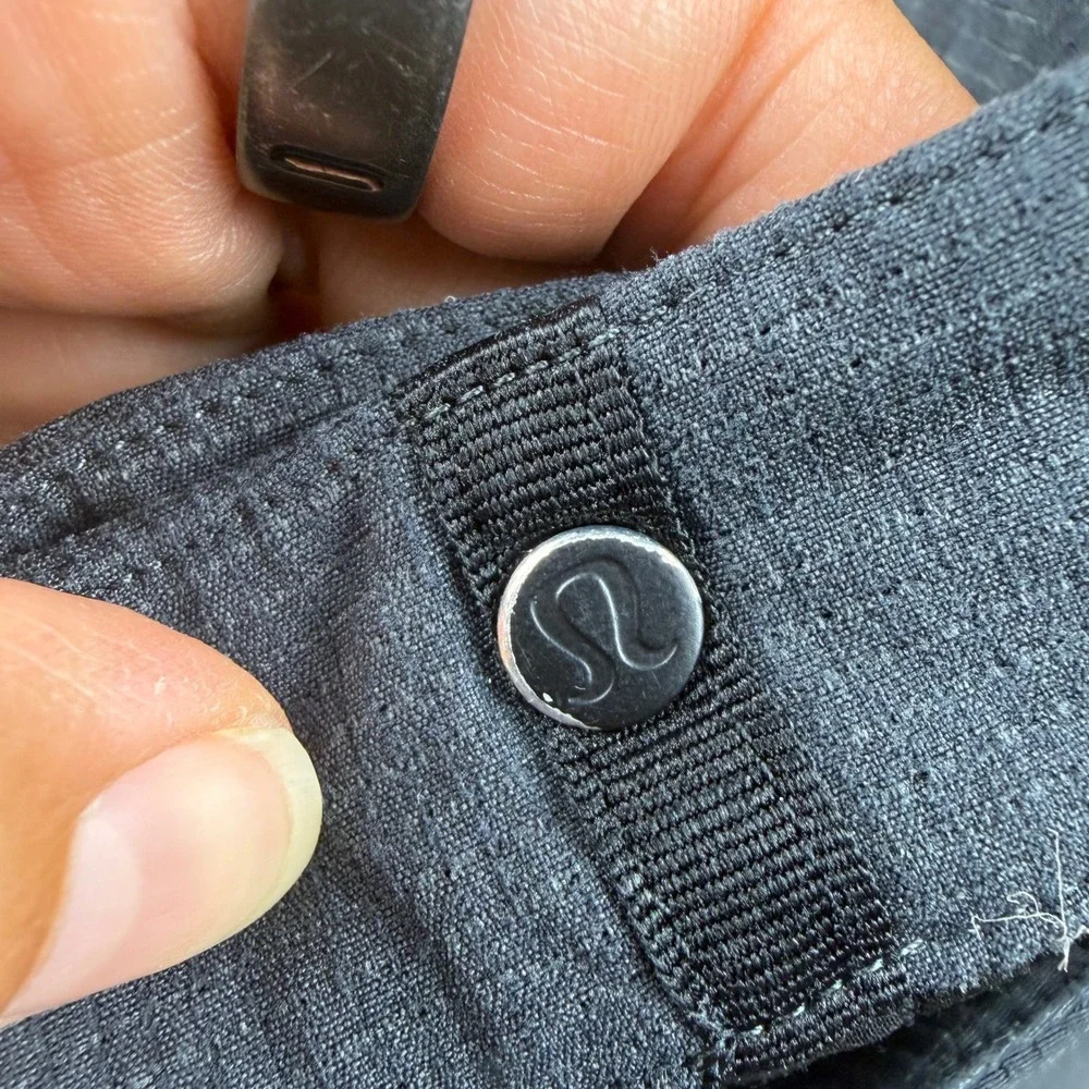 Lululemon Commission Golf Shorts Mens 36 Gray Grid Pattern 9 Inch Inseam